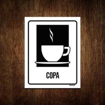 Kit 5 Placas Condomínio Ambiente Copa