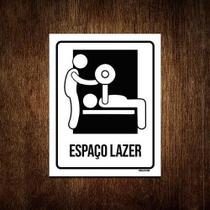Kit 5 Placas Condomínio Ambiente Espaço Lazer Fitness