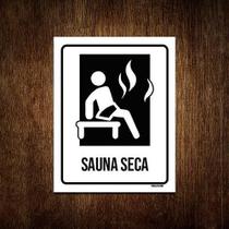 Kit 5 Placas Condomínio Ambiente Sauna Seca