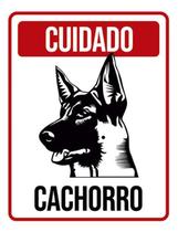 Kit 5 Placas Cuidado Cachorro Vertical Pb 36X46