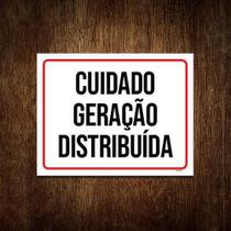 Kit 5 Placas - Cuidado Geração Distribuida