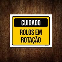 Kit 5 Placas Cuidado Rolos Em Rotação