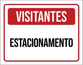 Kit 5 Placas De Visitantes Estacionamento 36X46
