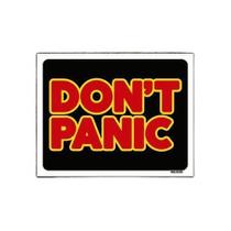 Kit 5 Placas Decorativa - Don'T Panic Kit 5 Placas Decorativa - Don'T Panic