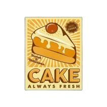 Kit 5 Placas Decorativa Padaria Bolo - Cake Always Fresh