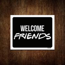 Kit 5 Placas Decorativa - Welcome Friends