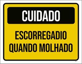 Kit 5 Placas Escorregadio Quando Molhado 36X46