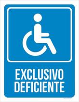 Kit 5 Placas Exclusivo Deficiente ul 36X46