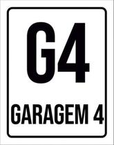 Kit 5 Placas G4 Garagem 4 36X46