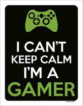 Kit 5 Placas I Can'T Keep Calm Gamer Xb 36X46