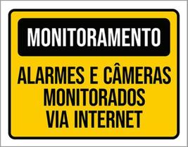 Kit 5 Placas Monitoramento Alarmes Câmeras Monitorados