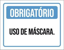 Kit 5 Placas Obrigatório Uso De Máscara 36X46 Kit 5 Placas Obrigatório Uso De Máscara 36X46