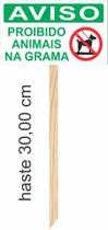 Kit 5 Placas Proibido Animais Pet Cão Na Grama Kit 5 Placas Proibido Animais Pet Cão Na Grama