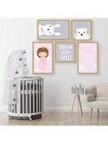 Kit 5 Placas Quadros Decorativos Quarto Baby Infantil Menino Menina 70x90 Kit 5 Placas Quadros Decorativos Quarto Baby Infantil Menino Menina 70x90