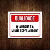 Kit 5 Placas Qualidade É A Minha Especialidade