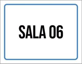 Kit 5 Placas Sala 6 Setor 36X46