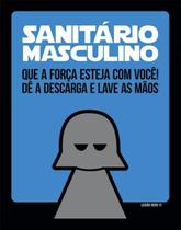 Kit 5 Placas Sanitário Masculino Banheiro Nerd