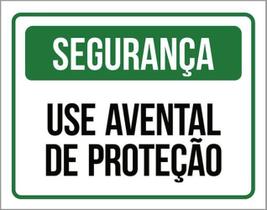 Kit 5 Placas Segurança Use Avental Proteção 36X46 Kit 5 Placas Segurança Use Avental Proteção 36X46