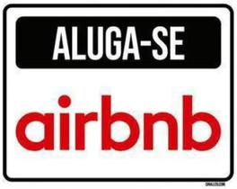 Kit 5 Placas Sinalização - Aluga-Se Airbnb Kit 5 Placas Sinalização - Aluga-Se Airbnb