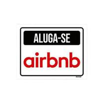 Kit 5 Placas Sinalização - Aluga-Se Airbnb Kit 5 Placas Sinalização - Aluga-Se Airbnb