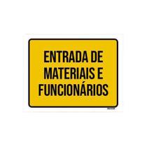 Kit 5 Placas Sinalização Ambiente Entrada Materiais