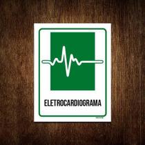 Kit 5 Placas Sinalização Hospitalar Eletrocardiograma