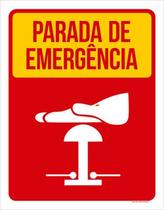 Kit 5 Placas Sinalização - Parade De Emergência