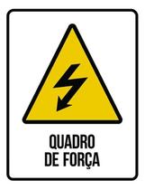 Kit 5 Placas Sinalização - Quadro De Força Ícone
