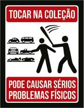 Kit 5 Placas Sinalização - Tocar Coleção Carros Problemas