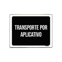 Kit 5 Placas Sinalização - Transporte Por Aplicativo Ml3820