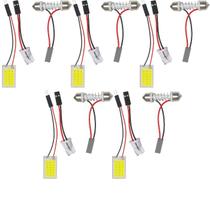 Kit 5 Placas Super LED Cob 16 Chips 12v Para Carro Teto e Porta Malas Automotivo