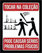 Kit 5 Placas Tocar Na Coleção De Narguilé Causar Problemas