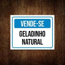 Kit 5 Placas Vende-Se Geladinho Natural