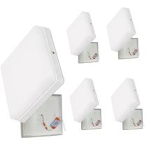 Kit 5 Plafon Led Borda Infinita 50w Sobrepor Quadrado 30cmx30cm Bivolt Neutro 4000k Kit 5 Plafon Led Borda Infinita 50w Sobrepor Quadrado 30cmx30cm Bivolt Neutro 4000k