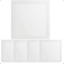 Kit 5 Plafon Led Embutir 36w Branco Quente 40x40 Bivolt