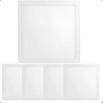 Kit 5 Plafon Led Embutir 36w Branco Quente 40x40 Bivolt