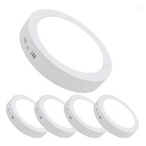 Kit 5 Plafon Sobrepor Luminária Led 18w Redondo Bivolt Elgin Kit 5 Plafon Sobrepor Luminária Led 18w Redondo Bivolt Elgin