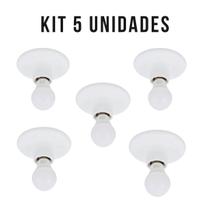 KIT 5 Plafonier Plafon + 5 Lâmpada 9W LED Bulbo Branco Frio 6500K Bivolt KIT 5 Plafonier Plafon + 5 Lâmpada 9W LED Bulbo Branco Frio 6500K Bivolt