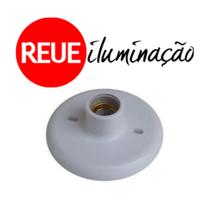 Kit 5 Plafonier Plafon Branco 100w E27 Bocal Porcelana Opl