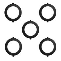 Kit 5 Plafons de Led Embutir Redondo Eco 12W 3000K Preto Bivolt BDPD-0800-29 Black Decker