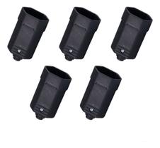 Kit 5 Plug 2p+t 10a 250v Pb Fêmea Preto Margirius