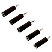 Kit 5 Plug Adaptador P10 Fêmea Stereo P2 Macho Stereo Abs Kit 5 Plug Adaptador P10 Fêmea Stereo P2 Macho Stereo Abs