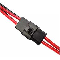 Kit 5 Plug Chicote Conector 4 Vias Encaixe Rápido Para Carro Permak