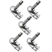 Kit 5 Plug Conector P10 Mono Em L Modelo Cachimbo Qualidade