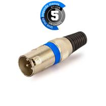 Kit 5 Plug Kanon Macho - Azul