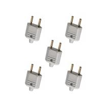 Kit 5 Plug Macho 2P 10A 250V Cinza Margirius Kit 5 Plug Macho 2P 10A 250V Cinza Margirius