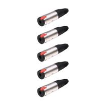 Kit 5 Plug P10 Fêmea Estéreo Jack J10 Kit 5 Plug P10 Fêmea Estéreo Jack J10