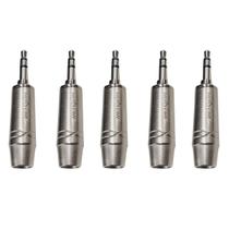 Kit 5 Plug P2 Macho Estéreo Metal Prof Para Celular Kit 5 Plug P2 Macho Estéreo Metal Prof Para Celular