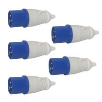 Kit 5 Plugs Industrial 2p+t 16a 6h 220/240v 50/60hz Kit 5 Plugs Industrial 2p+t 16a 6h 220/240v 50/60hz