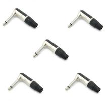Kit 5 Plugs P10 90 TS Mono MXT semelhante Neutrik